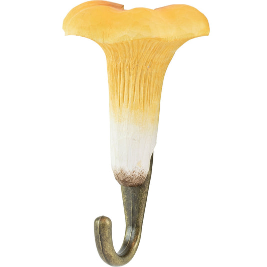 Wildlife Garden DecoHook Wall Hook Chanterelle (hand-carved)