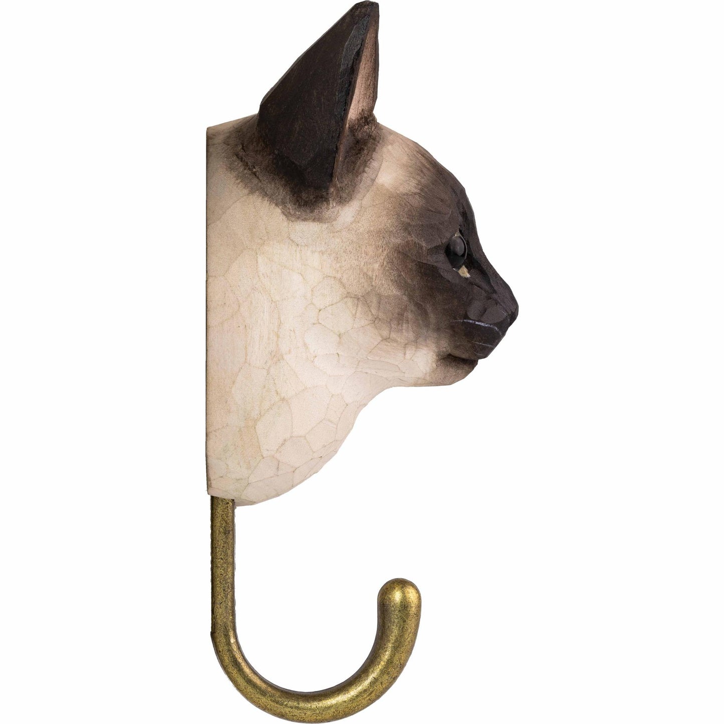 Wildlife Garden Decohook Wandhaken Siamkatze (handgeschnitzt)