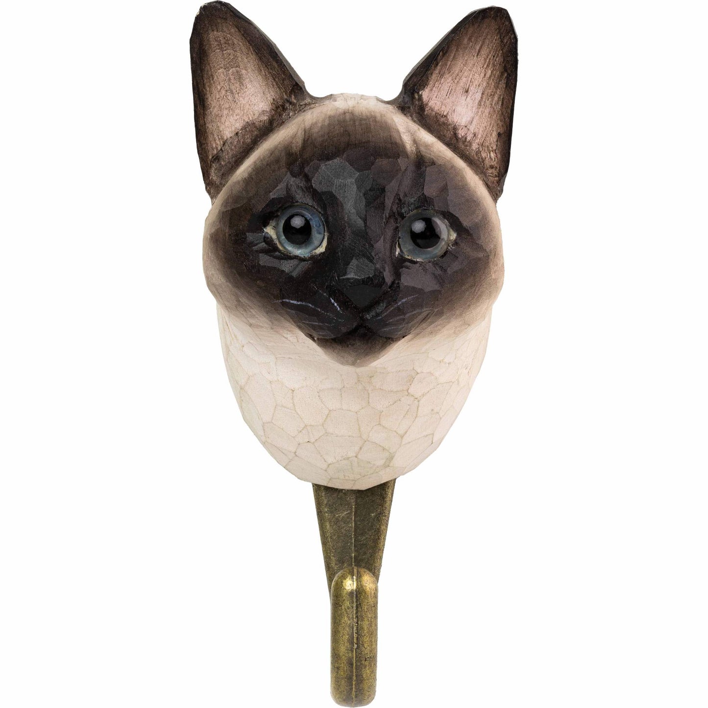 Wildlife Garden Decohook Wandhaken Siamkatze (handgeschnitzt)