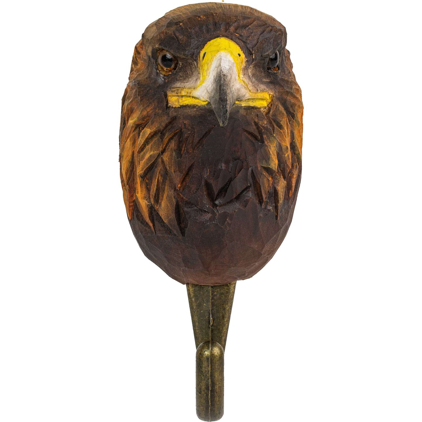 Wildlife Garden Decohook Wall Hook Golden Eagle (hand-carved)