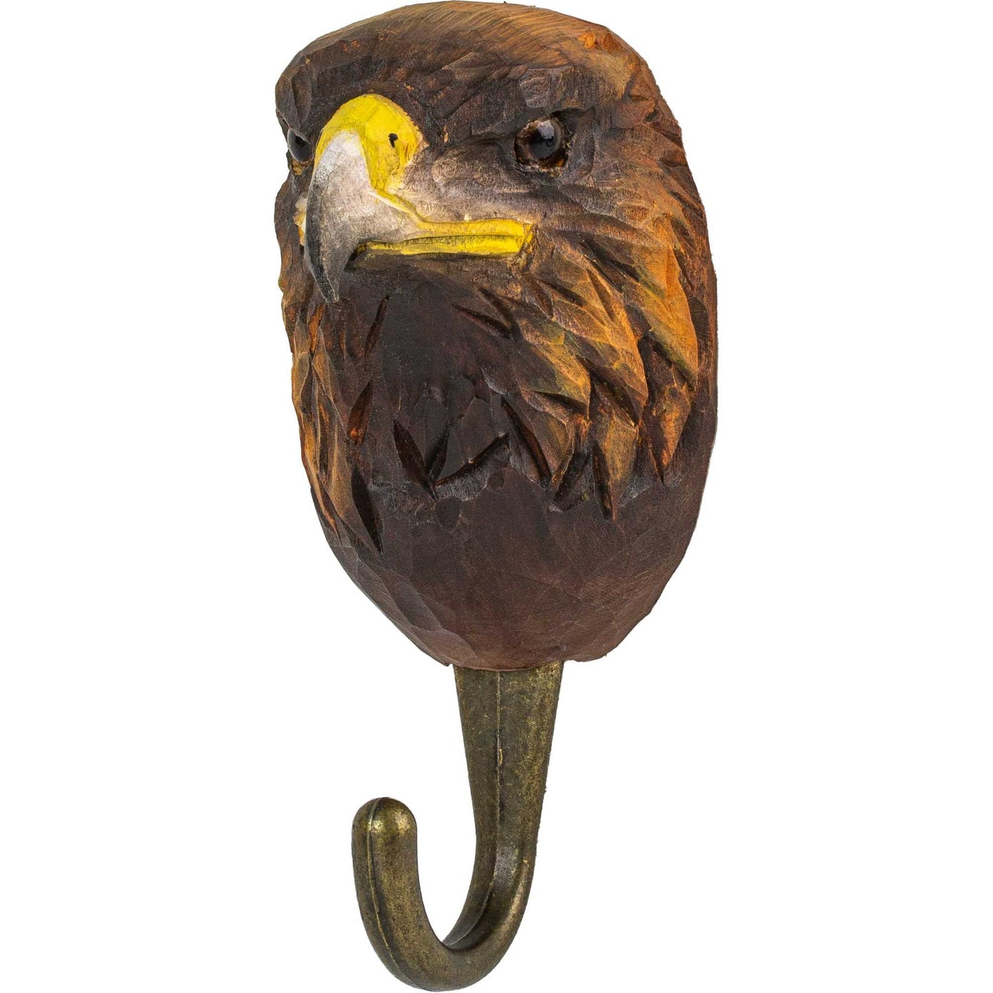 Wildlife Garden Decohook Wall Hook Golden Eagle (hand-carved)