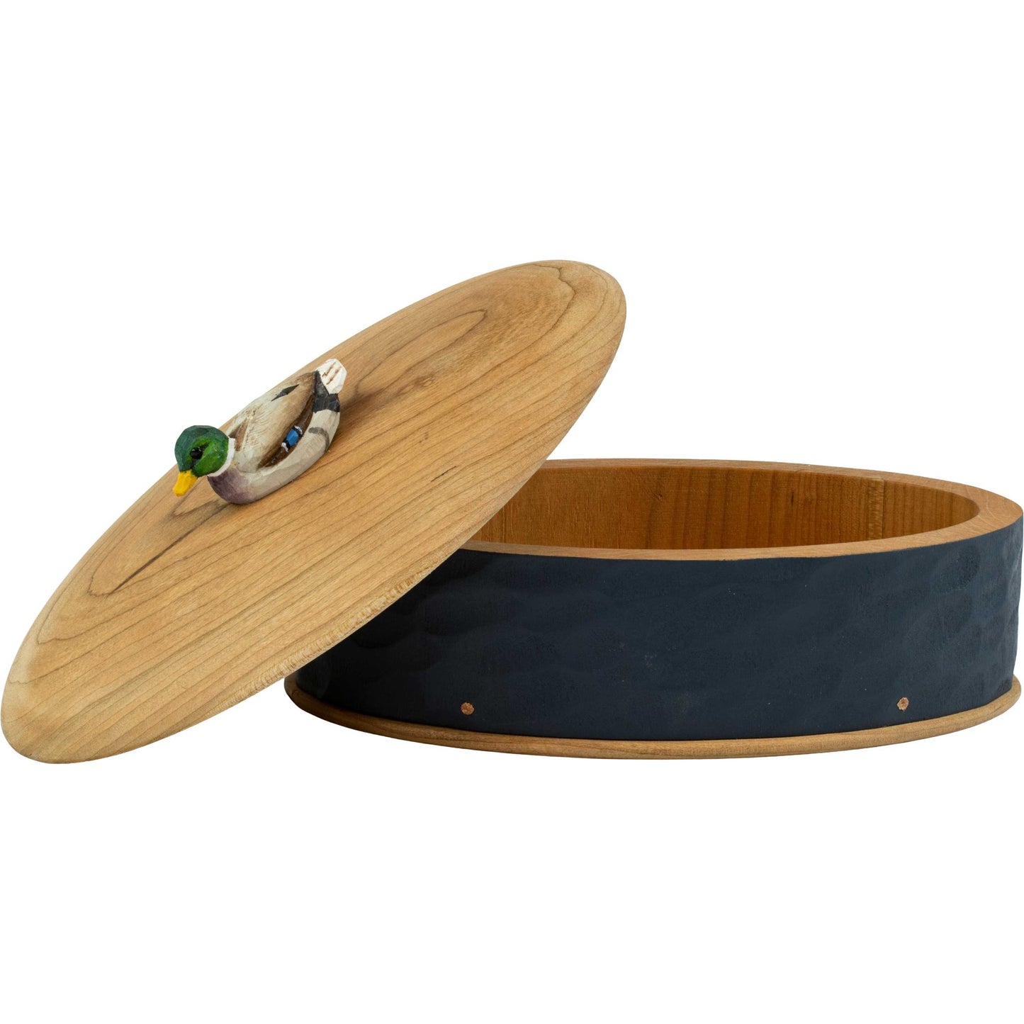 Wildlife Garden Holzdose Ente Höhe 8,5 cm Breite 19,1 cm Länge 12,1 cm handgeschnitzt