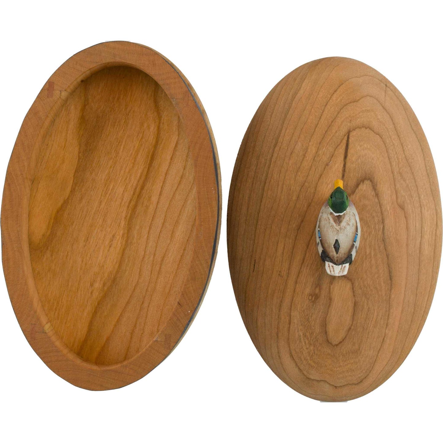 Wildlife Garden Holzdose Ente Höhe 8,5 cm Breite 19,1 cm Länge 12,1 cm handgeschnitzt