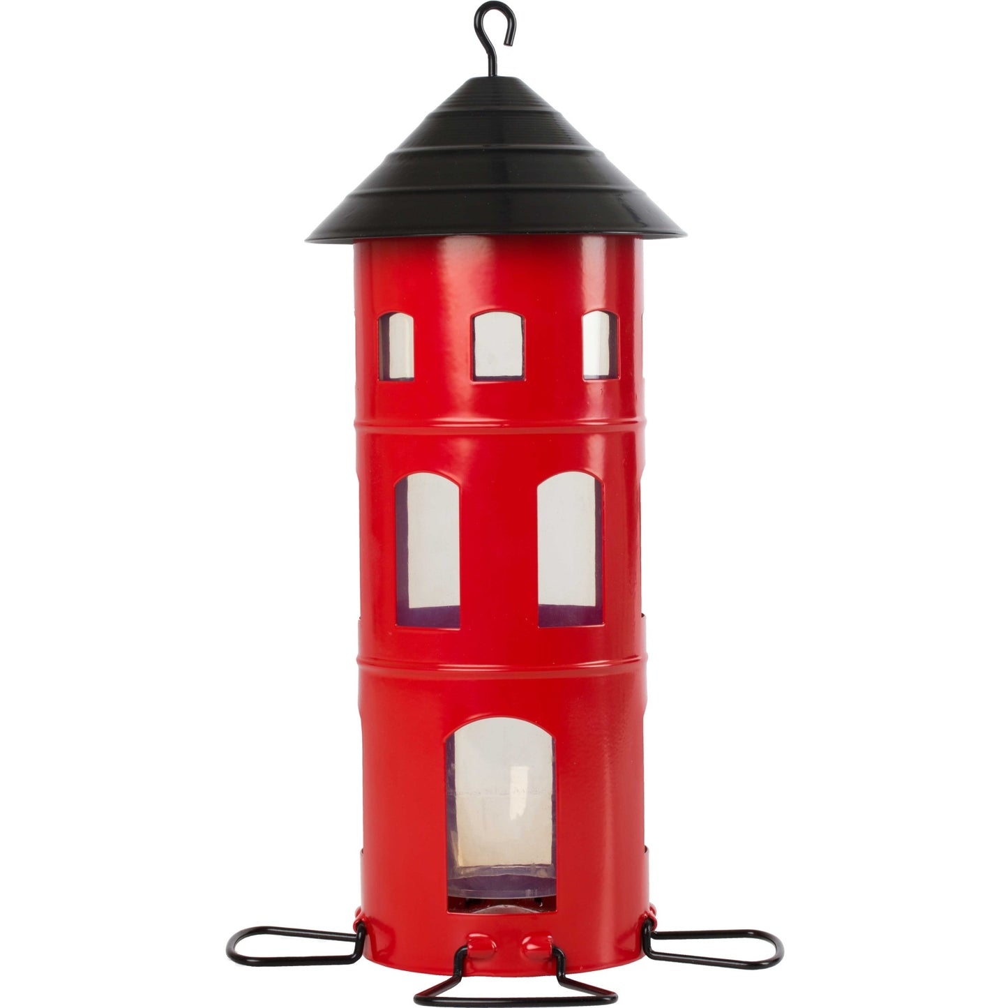 Wildlife Garden Kombi Samen Futterhäuschen Höhe 25,5 cm Ø 11 cm 1,2 Liter mit Draht zum Aufhängen