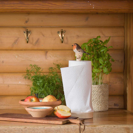 Wildlife Garden Küchenrollenhalter Rotkehlchen für Küchenrollen 23 oder 26 cm