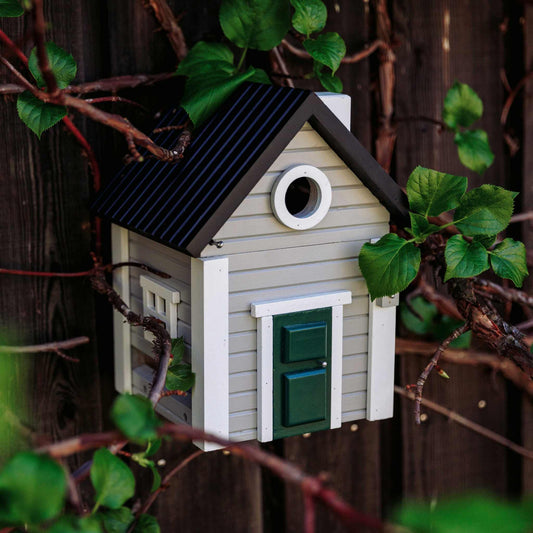 Wildlife Garden Multi-Hole Grey House Bird Feeder / Nest Box 2 Litre