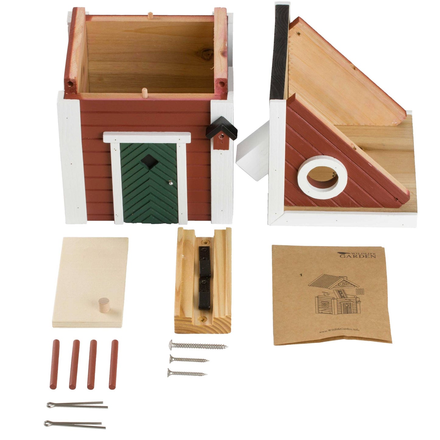 Wildlife Garden Multiholk Swedish Cottage plus Bird Feeder / Nest Box 2 Liters