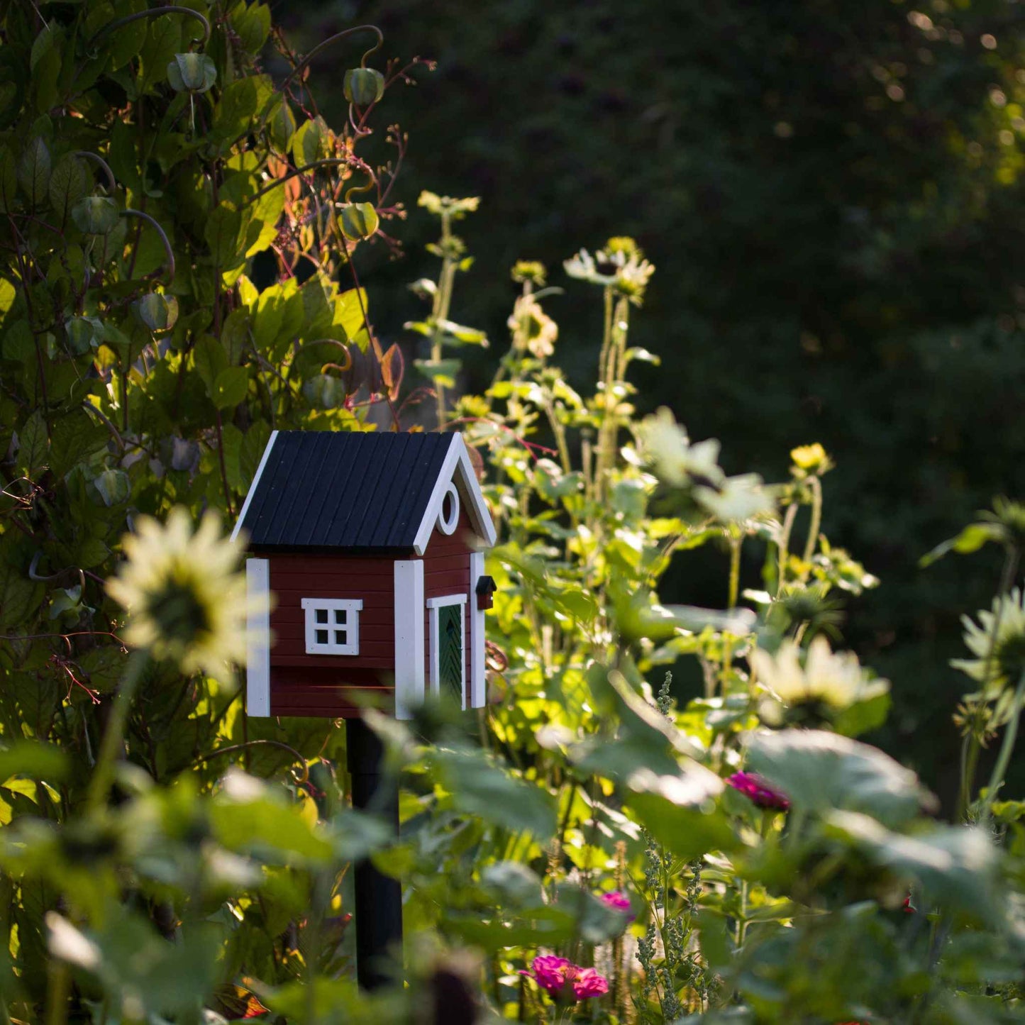 Wildlife Garden Multiholk Swedish Cottage plus Bird Feeder / Nest Box 2 Liters