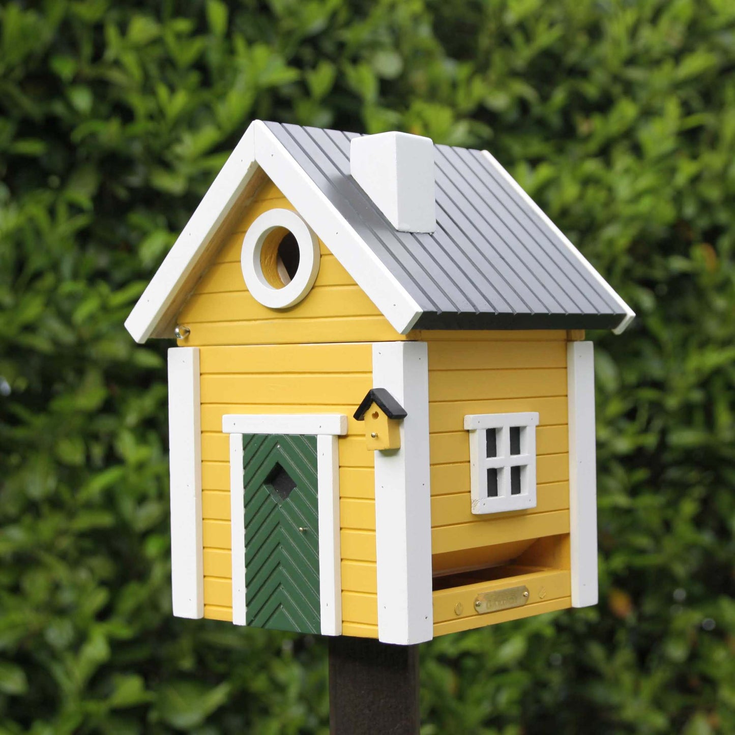 Wildlife Garden Multiholk Villa Plus Bird Feeder / Nest Box Yellow, White 2 Litres
