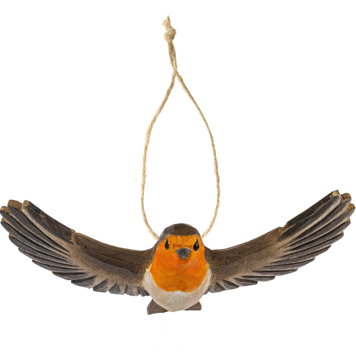 Wildlife Garden Christmas Tree Ornament Flying Robin for Hanging