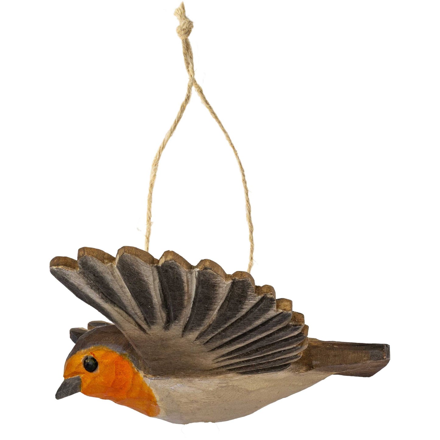 Wildlife Garden Christmas Tree Ornament Flying Robin for Hanging