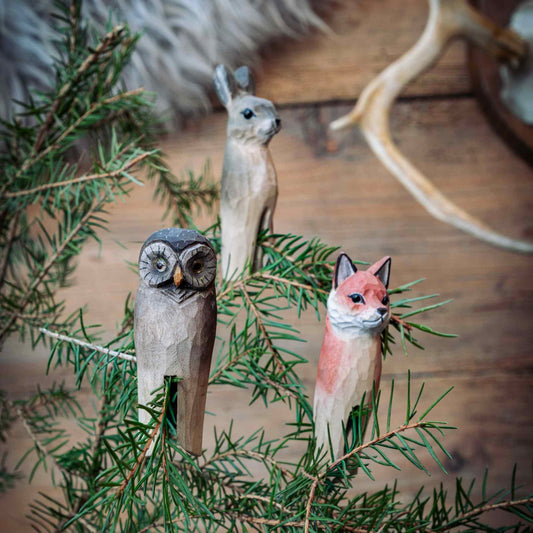 Wildlife Garden Weihnachtsbaumschmuck Waldrand (Fuchs, Eule, Hase) 3er Set
