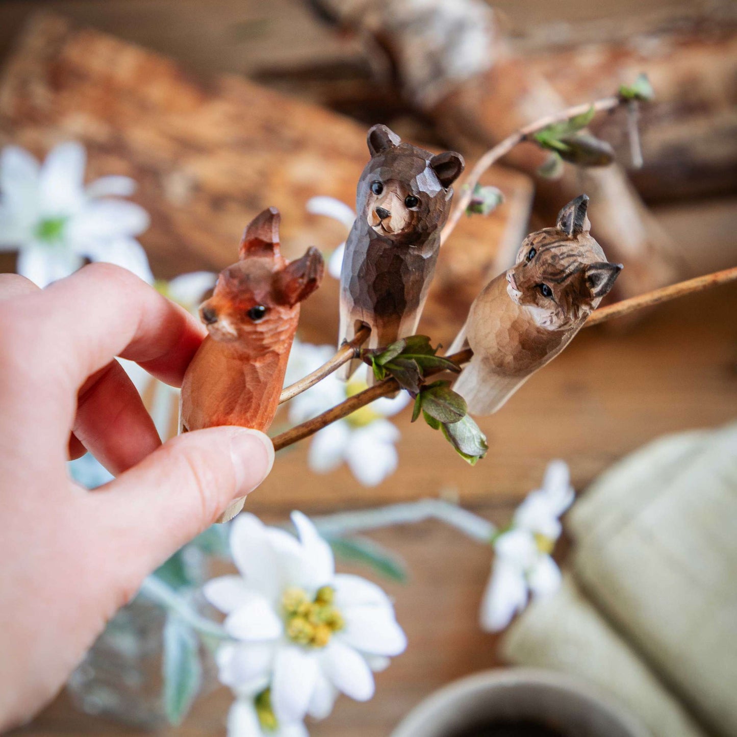 Wildlife Garden Weihnachtsbaumschmuck Wildnis (Bär, Luchs, Eichhörnchen) 3er Set
